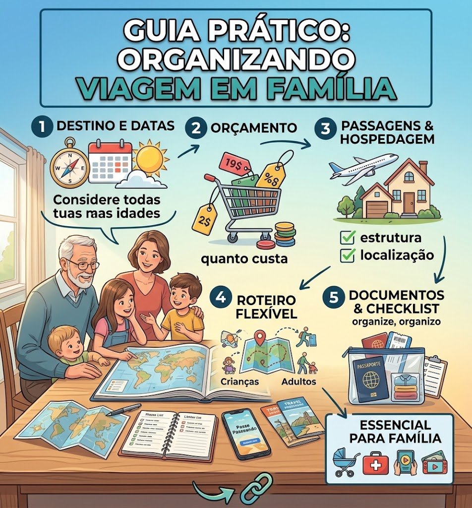 Como Planejar uma Viagem do Zero: Checklist Passo a Passo
